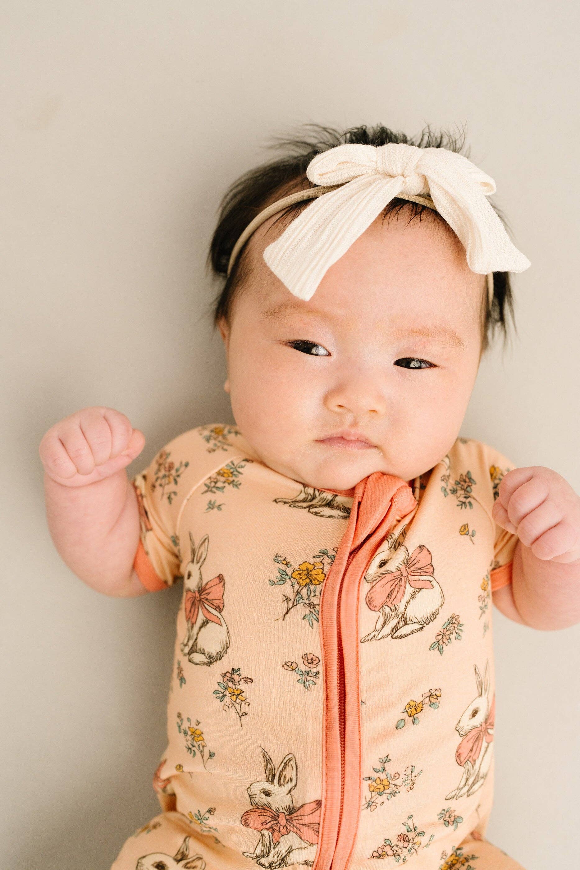 Vintage Bunny Bamboo Short Romper
