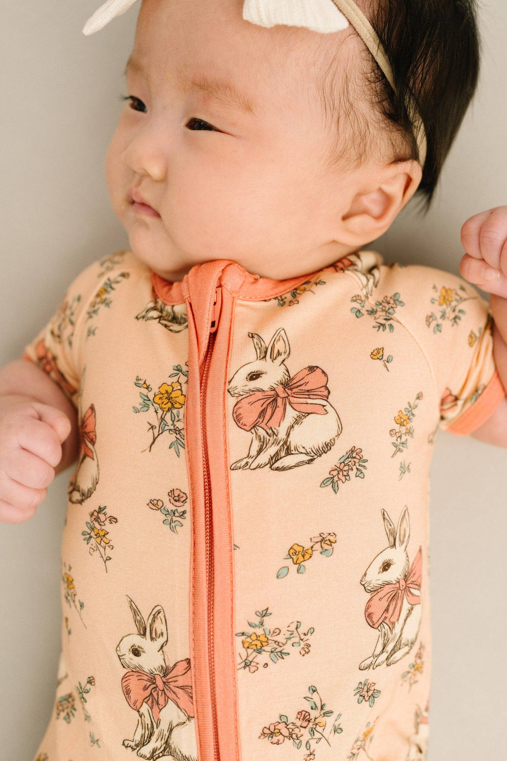 Vintage Bunny Bamboo Short Romper