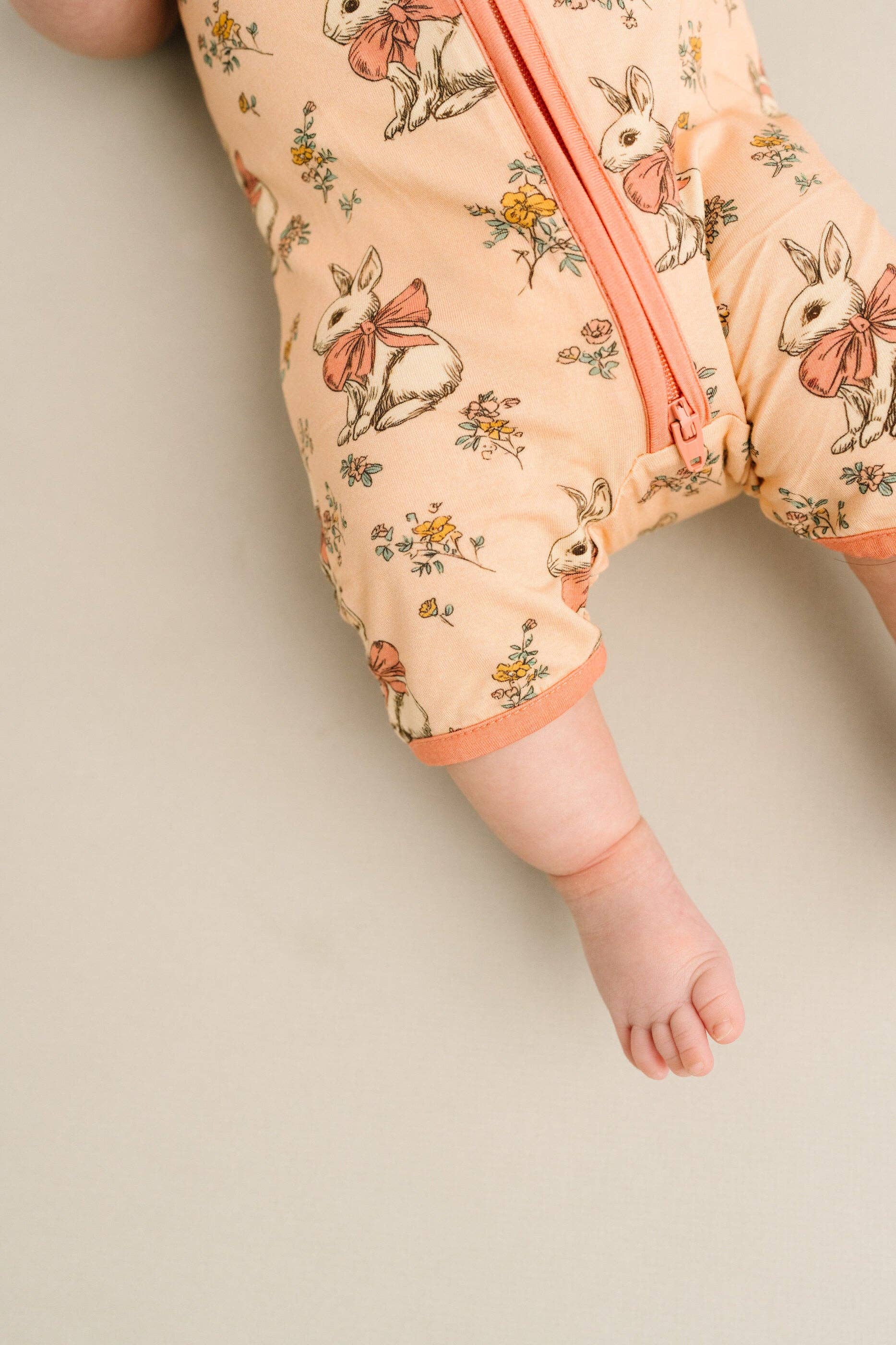 Vintage Bunny Bamboo Short Romper
