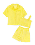 Toddler's 3 pc Short Set w/ Smocked Tank Top